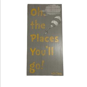 Dr. Seuss Wall Hanging “Oh The Places You’ll Go”